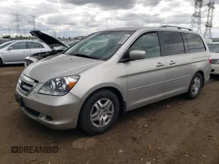 2007 Honda Odyssey EX with VIN 5FNRL38467B136152, listed as a Copart auction lot 58226225 with 126,351 mi miles and Clean title. Bid and sale history available at DreamBid. Image 1.