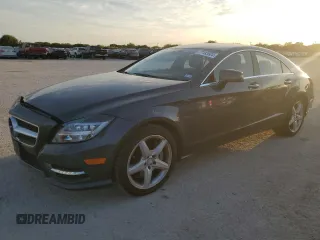 2014 Mercedes-Benz CLS-Class CLS 550 with VIN WDDLJ7DB3EA117836, listed as a Copart auction lot 77133604 with 98,489 mi miles and Salvage Title. Bid and sale history available at carsss.com. Image 1.