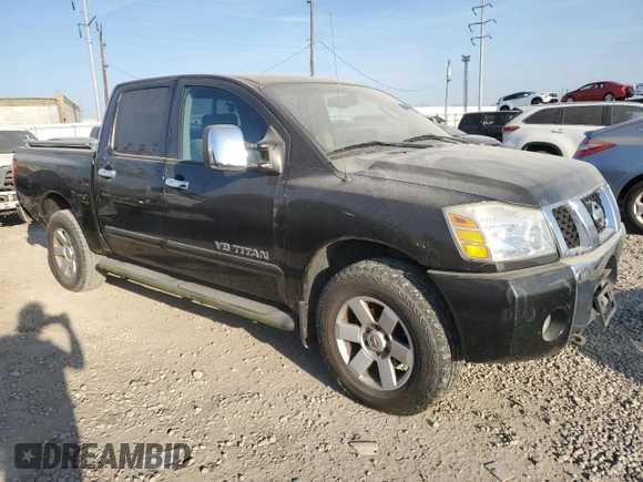 2005 Nissan Titan LE with VIN 1N6AA07B95N504143, listed as a Copart auction lot 48937555 with 178,603 mi miles and Clean Title. Bid and sale history available at carsss.com. Image 4.