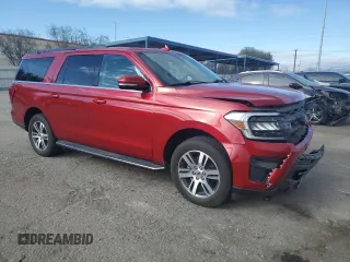 2022 Ford Expedition Max XLT with VIN 1FMJK1HTXNEA37002, listed as a Copart auction lot 49003075 with 20,773 mi miles and Salvage title. Bid and sale history available at DreamBid. Image 4.
