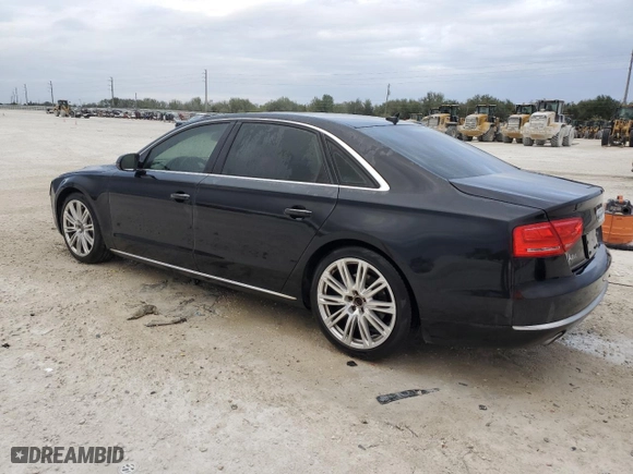 2014 Audi A8 L 3.0L TDI with VIN WAURMAFD8EN000802, listed as a Copart auction lot 41594755 with 131,171 mi miles and Salvage Title. Bid and sale history available at carsss.com. Image 2.