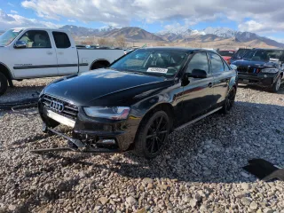 2016 Audi A4 Premium with VIN WAUBFAFL5GN013500, listed as a Copart auction lot 43396825 with 101,233 mi miles and Salvage Title. Bid and sale history available at carsss.com. Image 1.