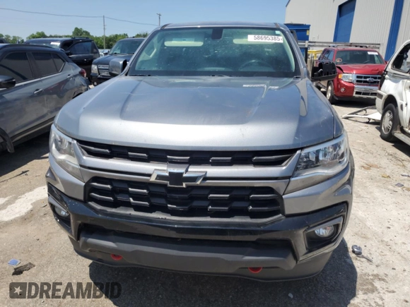 2022 Chevrolet Colorado 4WD LT with VIN 1GCHTCEN7N1108505, listed as a Copart auction lot 58695385 with 10,565 mi miles and Salvage title. Bid and sale history available at DreamBid. Image 5.