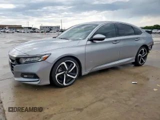 2019 Honda Accord Sport с VIN 1HGCV2F37KA029361, выставлен на аукционе Copart как лот 54626665 с пробегом 78 481 миль миль и Списание • Salvage title. История ставок и продаж доступна на DreamBid. Изображение 1.