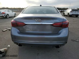 2018 Infiniti Q50 3.0t LUXE with VIN JN1EV7AR0JM444389, listed as a Copart auction lot 45236375 with 126,539 mi miles and Salvage Title. Bid and sale history available at carsss.com. Image 6.