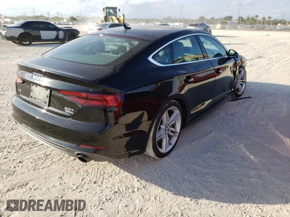 2018 Audi A5 Sportback Premium Plus with VIN WAUENCF58JA104370, listed as a Copart auction lot 70603721 with 37,687 mi miles. Bid and sale history available at carsss.com. Image 4.