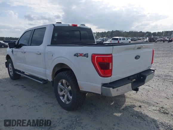 2021 Ford F-150 XL with VIN 1FTEW1EP8MKE37660, listed as a IAAI auction lot 41724059 with 45,596 mi miles. Bid and sale history available at carsss.com. Image 3.