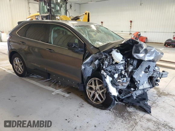 2023 Ford Edge SEL with VIN 2FMPK4J96PBA21713, listed as a Copart auction lot 54752655 with 0 mi miles and Salvage Title. Bid and sale history available at carsss.com. Image 4.