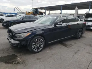 2017 Genesis G80 3.8L with VIN KMHGN4JE6HU176844, listed as a Copart auction lot 65360943 with 97,086 mi miles and Non Repairable. Bid and sale history available at DreamBid. Image 1.