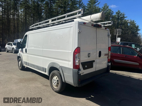 2018 Ram ProMaster Cargo with VIN 3C6TRVAG0JE148452, listed as a Copart auction lot 55467765 with 130,100 mi miles and Clean Title. Bid and sale history available at DreamBid. Image 3.