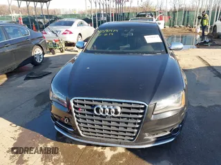 2014 Audi S8 with VIN WAUD2AFD8EN003571, listed as a IAAI auction lot 41590474 with 102,342 mi miles. Bid and sale history available at carsss.com. Image 12.