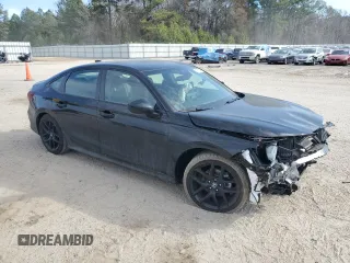 2025 Honda Civic Sedan Sport with VIN 2HGFE2F5XSH552339, listed as a Copart auction lot 43200375 with 6,258 mi miles and Salvage Title. Bid and sale history available at carsss.com. Image 4.