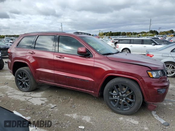 2022 Jeep Grand Cherokee WK Laredo X with VIN 1C4RJFAGXNC147404, listed as a Copart auction lot 72098963 with 33,439 mi miles and Salvage Title. Bid and sale history available at carsss.com. Image 4.