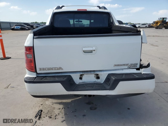 2011 Honda Ridgeline RTL with VIN 5FPYK1F59BB451560, listed as a Copart auction lot 53378295 with 161,371 mi miles and Salvage Title. Bid and sale history available at carsss.com. Image 6.