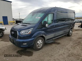 2021 Ford Transit with VIN 1FBAX9CG4MKA02913, listed as a Copart auction lot 86666774 with 29,881 mi miles and Salvage Title. Bid and sale history available at DreamBid. Image 1.
