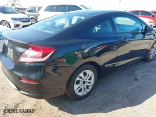 2014 Honda Civic Coupe LX with VIN 2HGFG3B52EH509527, listed as a IAAI auction lot 41979209 with 136,758 mi miles. Bid and sale history available at carsss.com. Image 4.