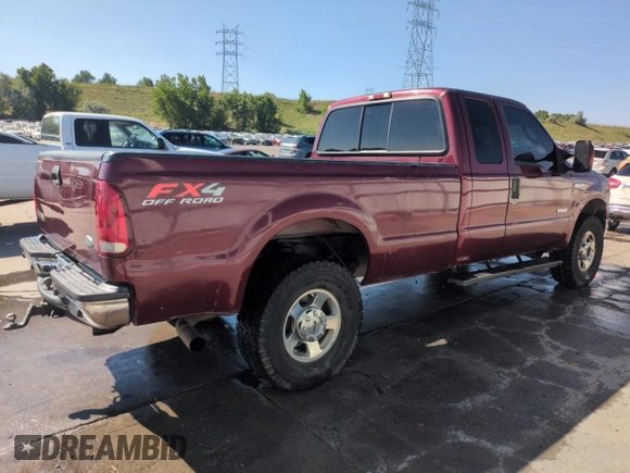 2005 Ford F-250 XL with VIN 1FTSX21P75EB10615, listed as a Copart auction lot 61637255 with 188,814 mi miles and Clean title. Bid and sale history available at DreamBid. Image 3.