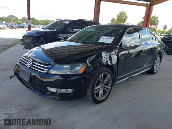 2014 Volkswagen Passat SEL Premium with VIN 1VWCN7A37EC071313, listed as a IAAI auction lot 42796404 with 78,444 mi miles and . Bid and sale history available at DreamBid. Image 2.