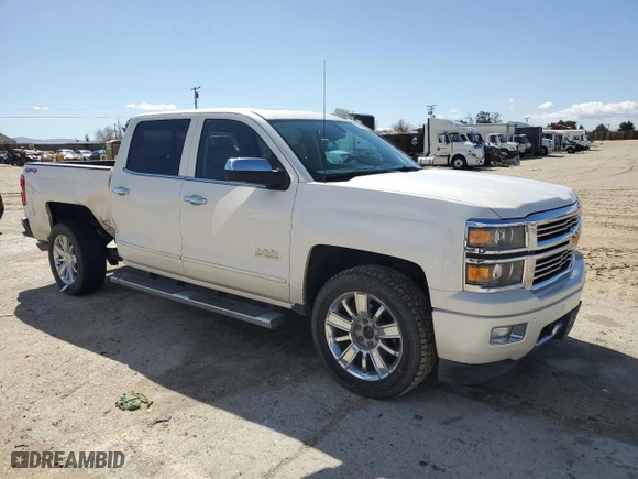 2015 Chevrolet Silverado 1500 High Country with VIN 3GCUKTEC0FG260919, listed as a Copart auction lot 47129225 with 147,571 mi miles and Salvage Title. Bid and sale history available at carsss.com. Image 4.
