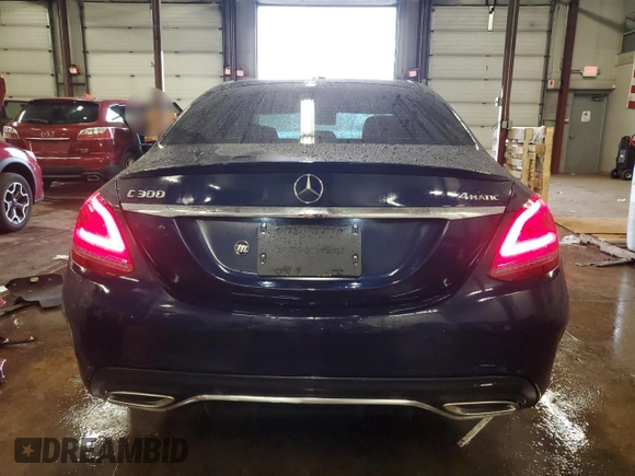 2021 Mercedes-Benz C 300 with VIN W1KWF8EB8MR644824, listed as a Copart auction lot 46286505 with 27,075 mi miles and Non Repairable. Bid and sale history available at carsss.com. Image 6.