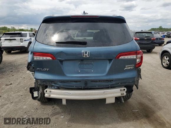 2020 Honda Pilot Touring 7-Passenger with VIN 5FNYF6H64LB022022, listed as a Copart auction lot 56210385 with Not provided miles and Salvage title. Bid and sale history available at DreamBid. Image 6.