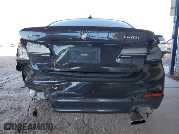 2018 BMW 5 Series 540i xDrive with VIN WBAJE7C5XJWD52054, listed as a Copart auction lot 47306535 with 49,185 mi miles and Salvage title. Bid and sale history available at DreamBid. Image 6.