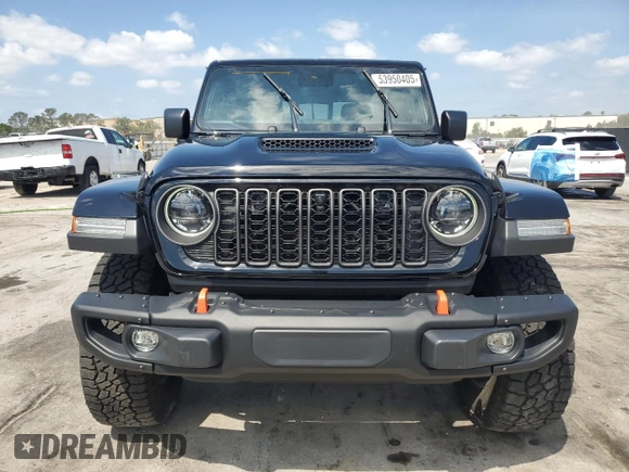 2024 Jeep Gladiator Mojave X с VIN 1C6JJTEG4RL120069, выставлен на аукционе Copart как лот 53950405 с пробегом 4 107 миль миль и Списание • Salvage title. История ставок и продаж доступна на DreamBid. Изображение 5.