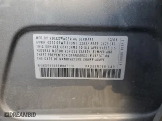 2007 Volkswagen Rabbit with VIN WVWDR91K27W087113, listed as a Copart auction lot 77580554 with 124,281 mi miles and Salvage Title. Bid and sale history available at carsss.com. Image 14.