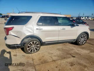 2018 Ford Explorer Platinum with VIN 1FM5K8HT2JGB88893, listed as a Copart auction lot 61164705 with 133,843 mi miles and Salvage title. Bid and sale history available at DreamBid. Image 3.