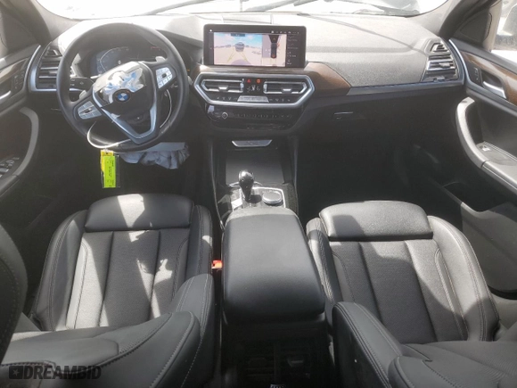 2024 BMW X4 xDrive30i with VIN 5UX33DT03R9U08801, listed as a Copart auction lot 52982635 with 25,238 mi miles and Salvage Title. Bid and sale history available at carsss.com. Image 8.