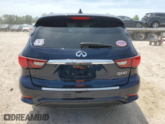 2020 Infiniti QX60 Luxe with VIN 5N1DL0MNXLC511342, listed as a Copart auction lot 56343925 with 81,962 mi miles and Salvage title. Bid and sale history available at DreamBid. Image 6.