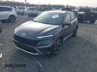 2023 Hyundai Kona Limited with VIN KM8K5CA38PU052253, listed as a IAAI auction lot 41604838 with 18,164 mi miles. Bid and sale history available at carsss.com. Image 2.