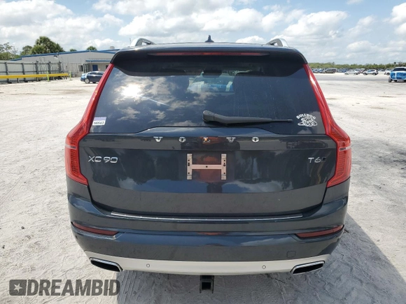 2017 Volvo XC90 Momentum with VIN YV4A22PK6H1171128, listed as a Copart auction lot 57553975 with 145,976 mi miles and Salvage title. Bid and sale history available at DreamBid. Image 6.