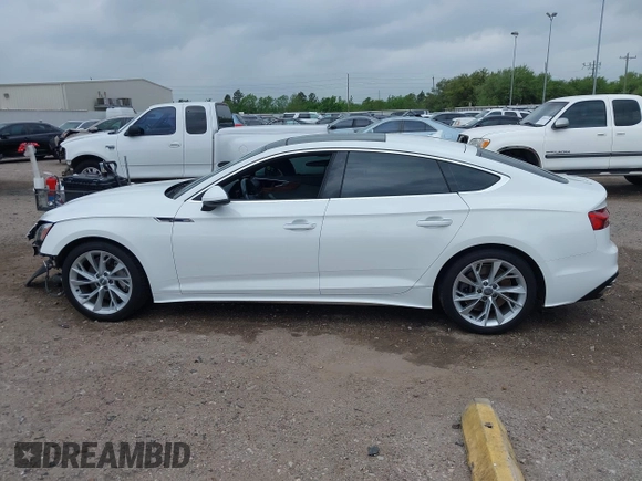 2020 Audi A5 Sportback Premium with VIN WAUANCF58LA005971, listed as a IAAI auction lot 41910149 with 72,600 mi miles. Bid and sale history available at carsss.com. Image 14.