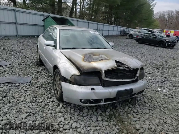 2001 Audi A4 with VIN WAUDC68D81A012246, listed as a Copart auction lot 48749525 with 60,876 mi miles and Salvage title. Bid and sale history available at DreamBid. Image 11.