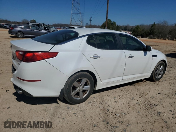 2014 Kia Optima LX with VIN 5XXGM4A74EG302158, listed as a Copart auction lot 46492685 with 147,302 mi miles and Salvage Title. Bid and sale history available at carsss.com. Image 3.