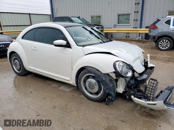 2013 Volkswagen Beetle 2.5L w/Sun/Sound/Nav with VIN 3VWJX7ATXDM610778, listed as a Copart auction lot 55654045 with Not Provided miles and Salvage Title. Bid and sale history available at DreamBid. Image 4.