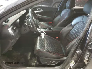 2020 Genesis G70 3.3T with VIN KMTG34LE7LU050879, listed as a Copart auction lot 88770425 with 146,547 mi miles and Salvage Title. Bid and sale history available at DreamBid. Image 7.