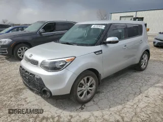2014 Kia Soul + with VIN KNDJP3A51E7700667, listed as a Copart auction lot 48702635 with 74,301 mi miles and Salvage Title. Bid and sale history available at DreamBid. Image 1.