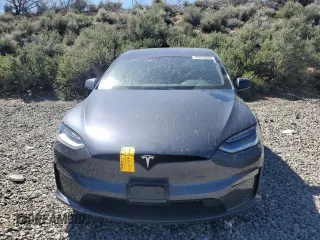 2023 Tesla Model X with VIN 7SAXCAE52PF380229, listed as a Copart auction lot 53535065 with 42,456 mi miles and Salvage Title. Bid and sale history available at DreamBid. Image 5.