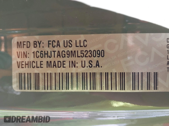 2021 Jeep Gladiator Freedom с VIN 1C6HJTAG9ML523090, выставлен на аукционе IAAI как лот 42263081 с пробегом 74 815 миль миль и . История ставок и продаж доступна на DreamBid. Изображение 9.