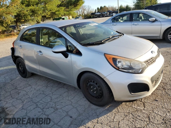 2014 Kia Rio LX with VIN KNADM5A37E6353106, listed as a Copart auction lot 80083694 with 183,824 mi miles and Clean Title. Bid and sale history available at carsss.com. Image 4.