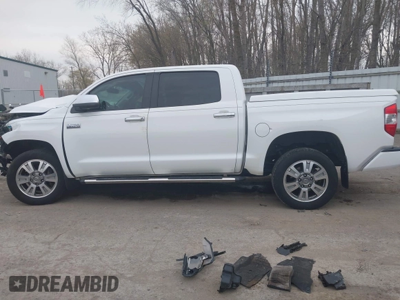 2017 Toyota Tundra Platinum with VIN 5TFGW5F17HX214500, listed as a IAAI auction lot 42103903 with 76,775 mi miles and . Bid and sale history available at DreamBid. Image 15.
