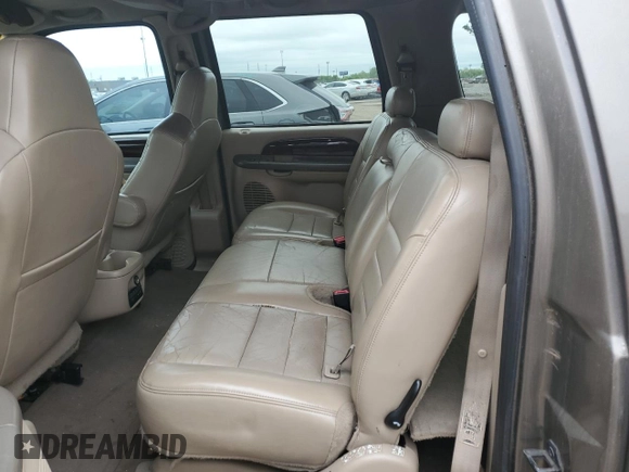 2003 Ford Excursion Limited z VIN 1FMNU42P23EB56085, wystawiony jako Copart lot #58863405 z przebiegiem 251 772 mil mil oraz Tytuł czysty. Historia ofert i sprzedaży dostępna na DreamBid. Obrazek 10.
