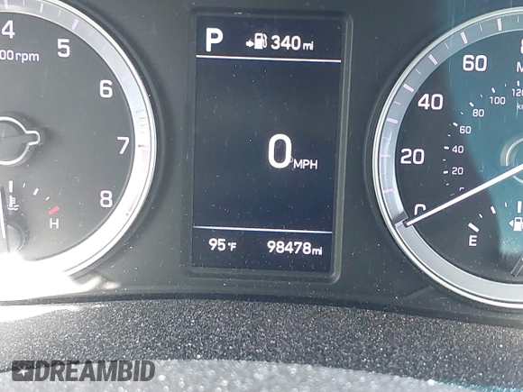 2018 Hyundai Sonata Sport with VIN 5NPE34AF3JH664160, listed as a IAAI auction lot 42072342 with 98,478 mi miles and . Bid and sale history available at carsss.com. Image 15.
