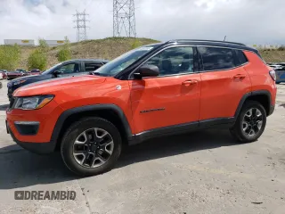 2017 Jeep Compass Trailhawk with VIN 3C4NJDDB3HT671036, listed as a Copart auction lot 54683365 with 105,268 mi miles and Clean title. Bid and sale history available at DreamBid. Image 1.