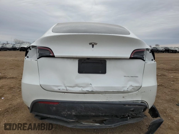 2023 Tesla Model Y Long Range with VIN 7SAYGDEEXPF839677, listed as a Copart auction lot 50845175 with 36,661 mi miles and Salvage Title. Bid and sale history available at DreamBid. Image 6.
