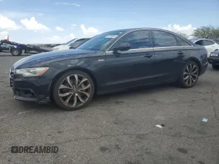 2013 Audi A6 Premium Plus with VIN WAUGGAFC8DN140126, listed as a Copart auction lot 63704945 with 115,396 mi miles and Clean title. Bid and sale history available at DreamBid. Image 1.