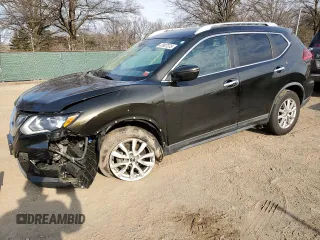 2017 Nissan Rogue SV with VIN KNMAT2MV8HP582557, listed as a Copart auction lot 47607375 with 109,172 mi miles and Salvage title. Bid and sale history available at DreamBid. Image 1.