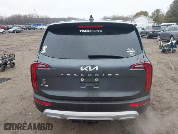2022 Kia Telluride LX with VIN 5XYP2DHC9NG236937, listed as a IAAI auction lot 41475675 with 87,086 mi miles and . Bid and sale history available at DreamBid. Image 17.